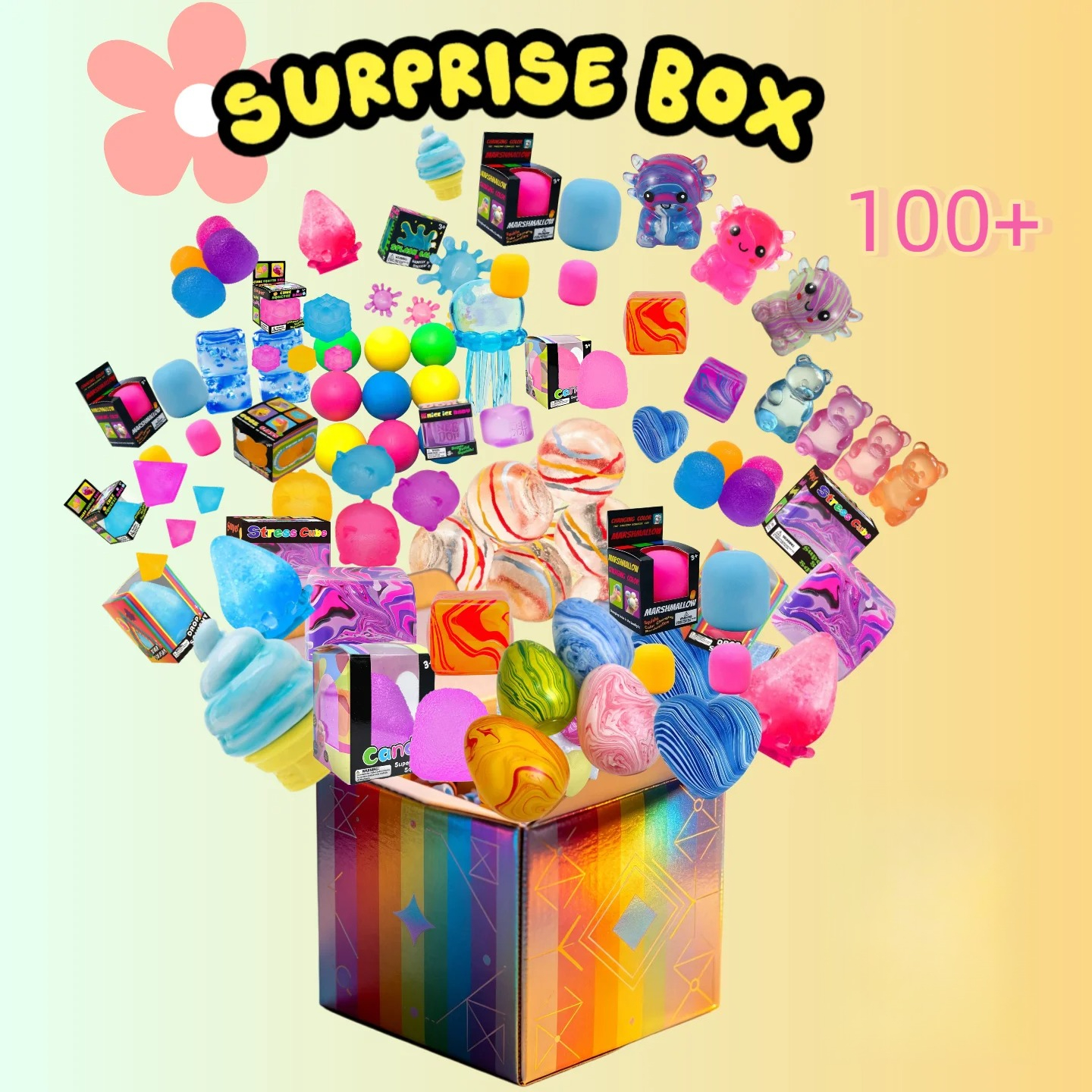 Mystery Box Blind Bag - 100+ Adet Duyusal Yumuşak Gizemli Kutu