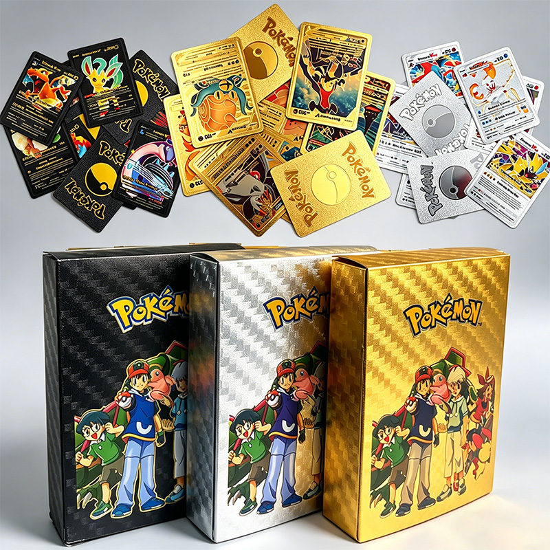 Pokemon Binder Card - 55 adet İngilizce kart Charizard Altın