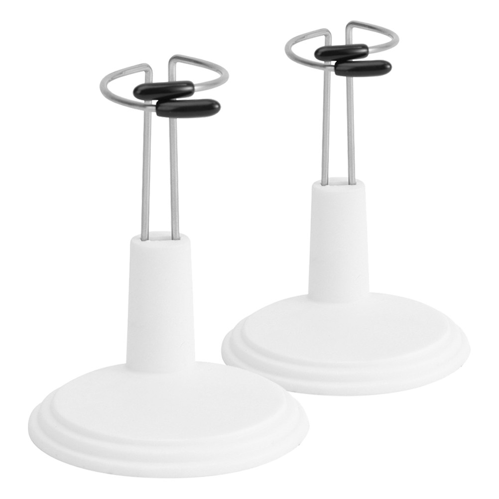 Action Figure Stand - 2 adet beyaz plastik ayarlanabilir ekran