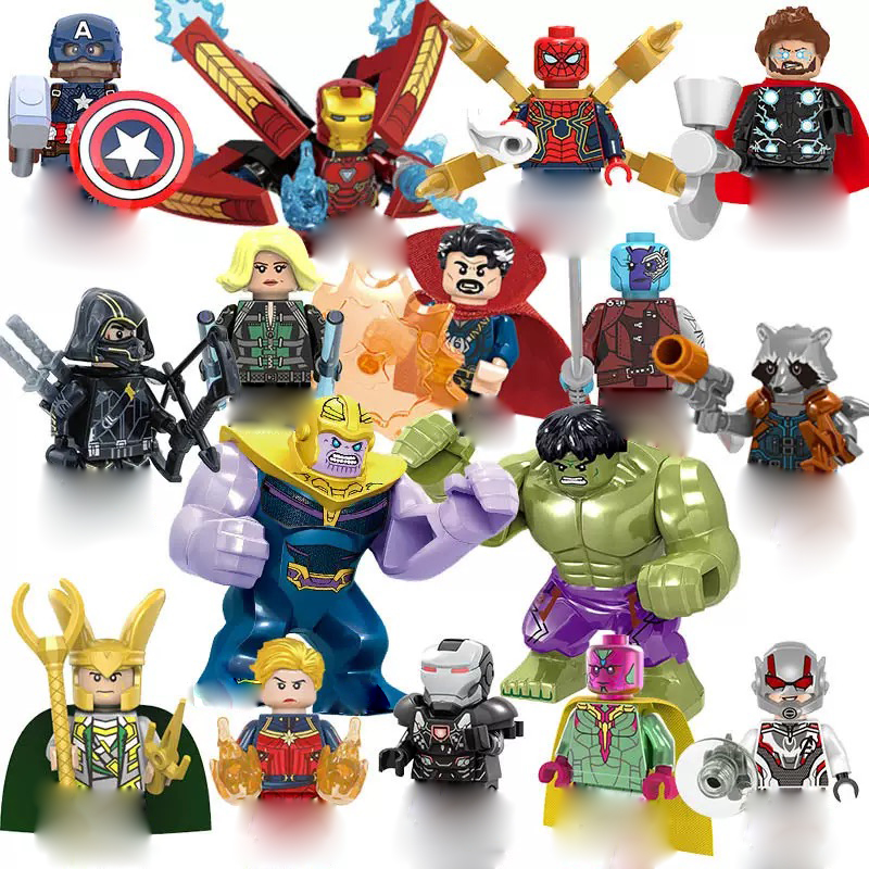 Building Block Mini - Trendy film karakteri çizgi film yapı