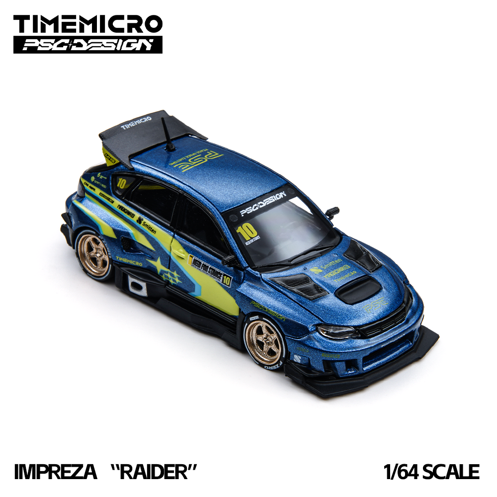 Die Cast Car 1 64 - TimeMicro 1:64 Mavi Sarı Ralli Spor