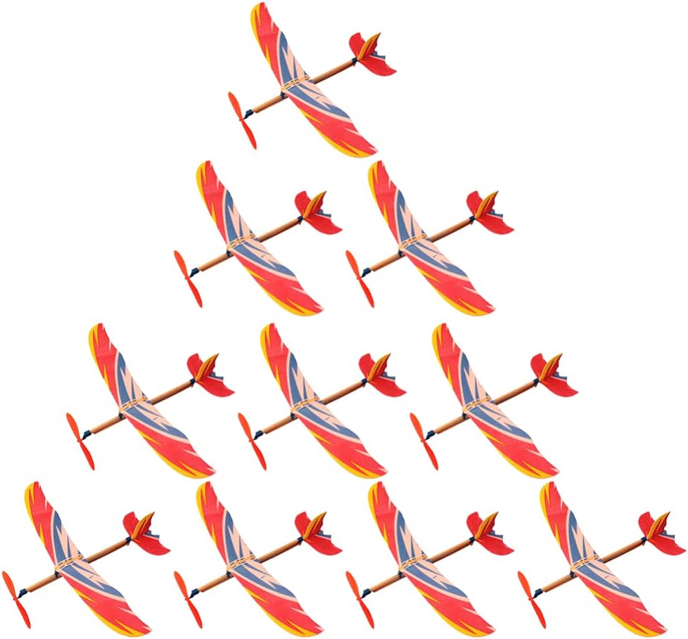 Model Airplane Plastic - 5/10 adet lastik bant Powered uçak