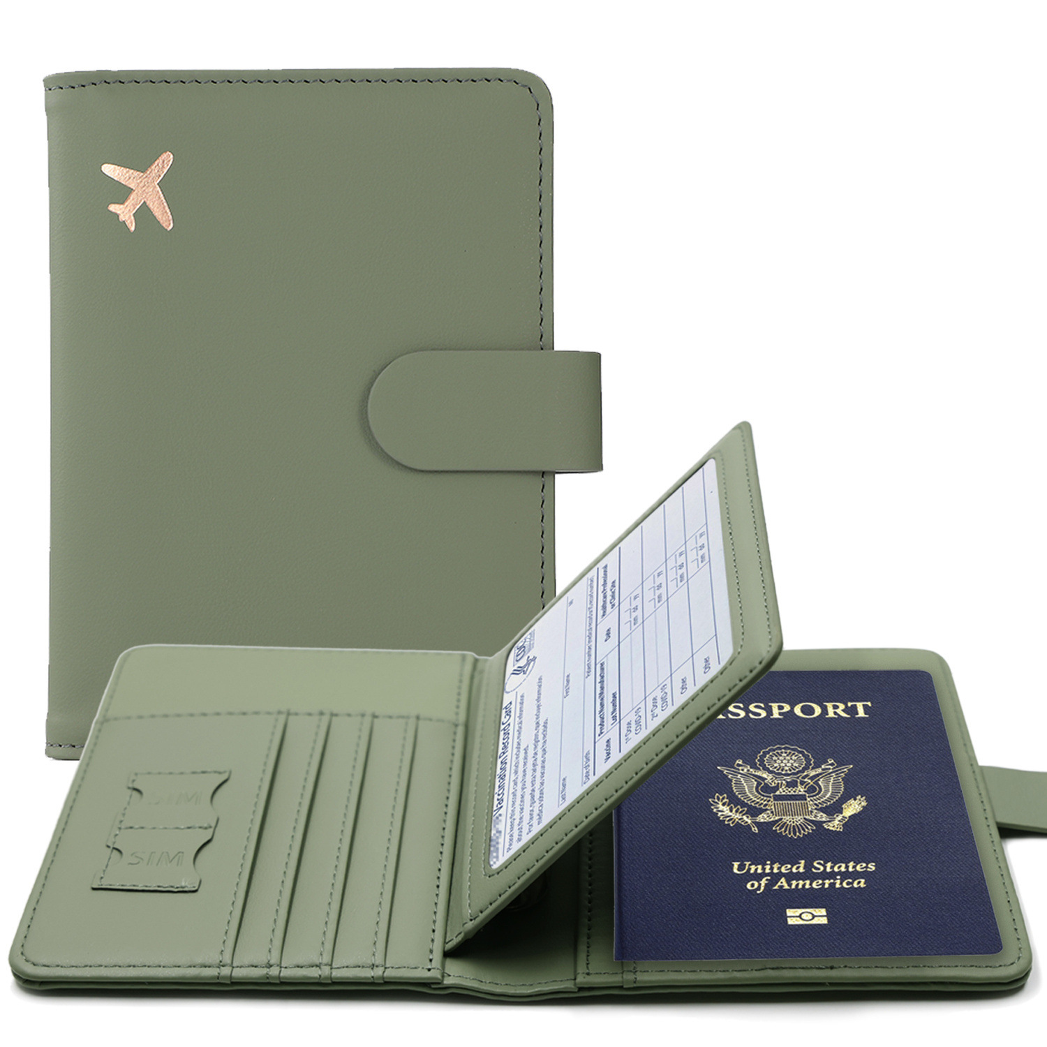 Card Top Loader - RFID Pasaport Kılıfı Pasaport Tutucu Çok