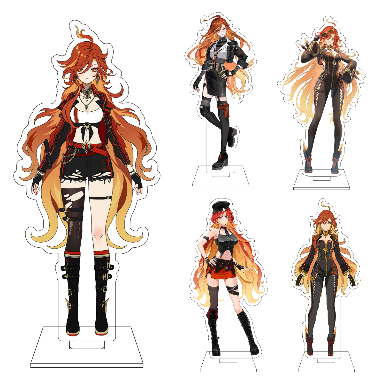 Figma Stand Set - 16 CM Anime Genshin Etki Cosplay