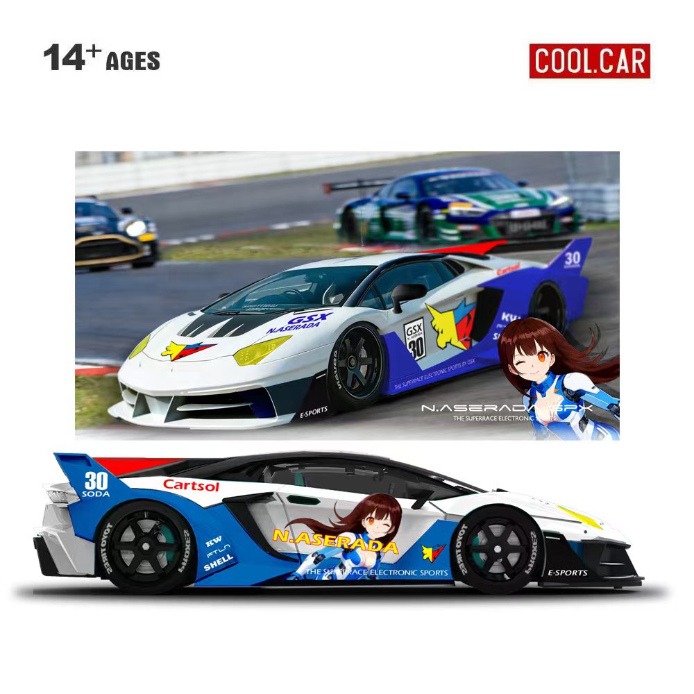 Die Cast Car 1 64 - Cool Car 1:64 GTEVO Superrace Elektronik