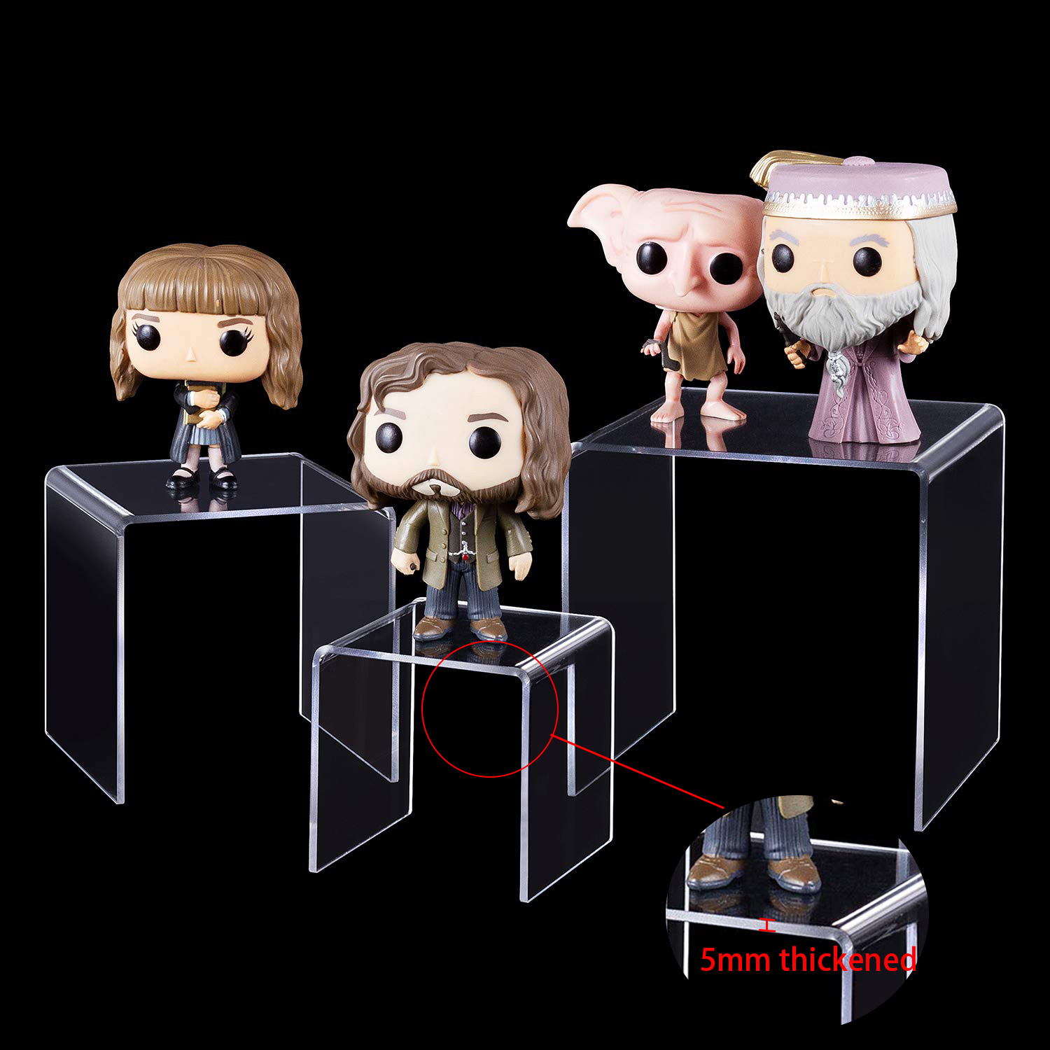 Pop Display Shelf - U Şekli Akrilik Ekran Yükselticiler Raf
