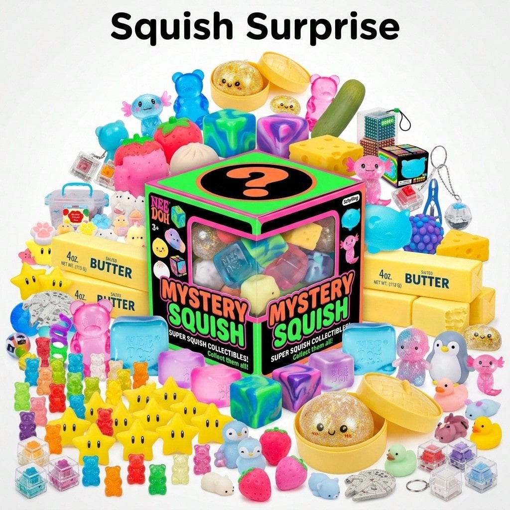 Mystery Box Blind Bag - Sevimli Temel Yumuşak Oyuncaklar Kör Kutu