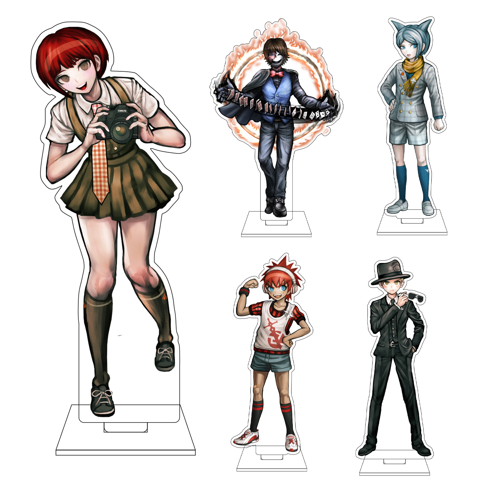Figma Stand Set - 16 CM Anime Danganronpa Cosplay Akrilik