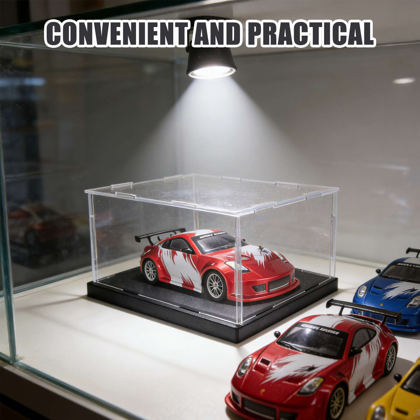 Display Case Acrylic - Şeffaf Akrilik Araba Teşhir Kutusu Toz