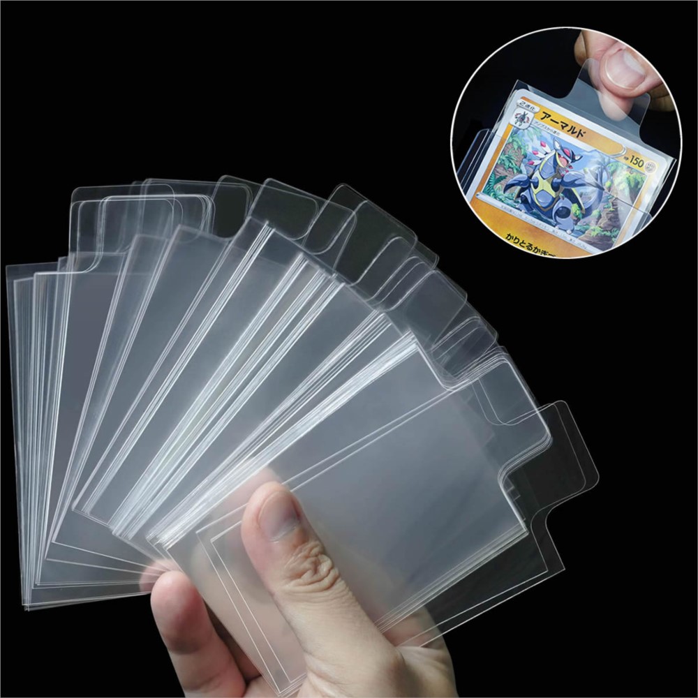 Card Penny Sleeve - 100-500 Adet Şeffaf Yükseltilmiş Sekmeli Kart