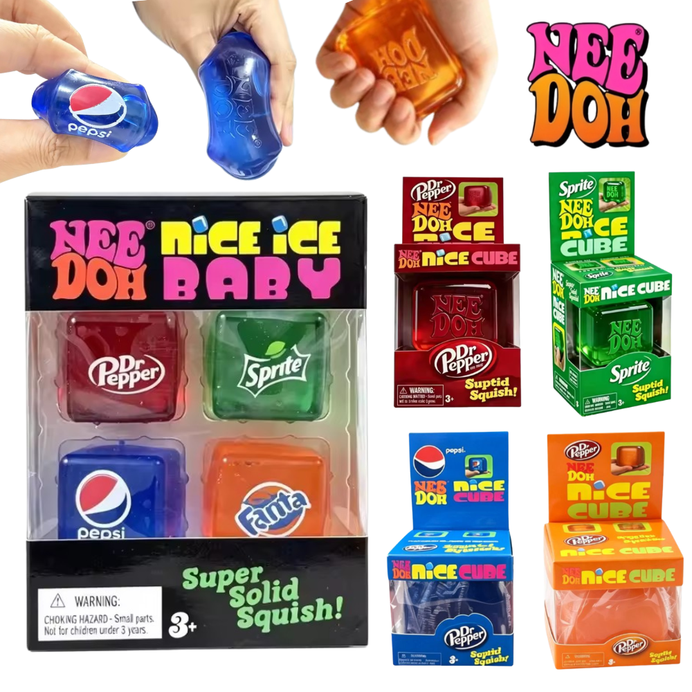 Fidget Cube Original - Needoh Mini Nice Ice Baby 4'lü