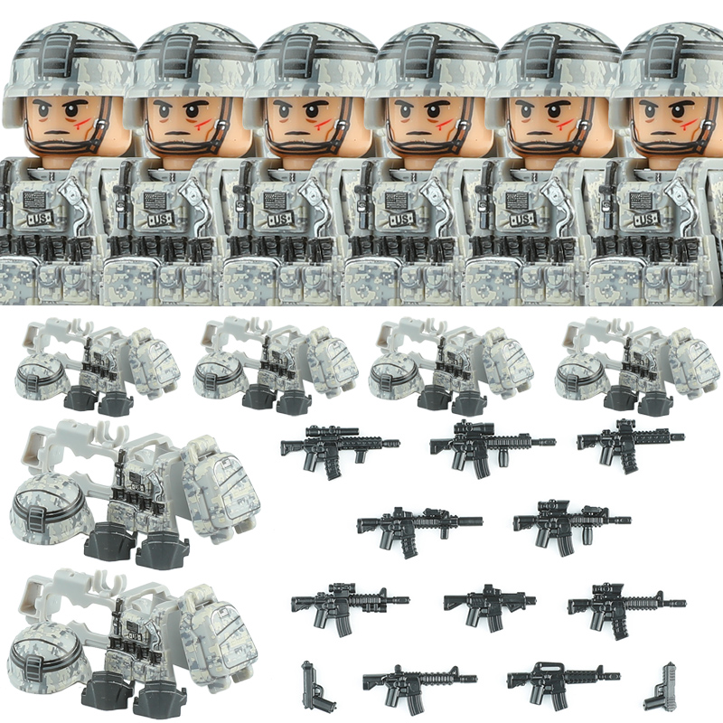 Lego Minifigure Holder - ABD Ordusu Savaş Üniforması Özel Kuvvetler