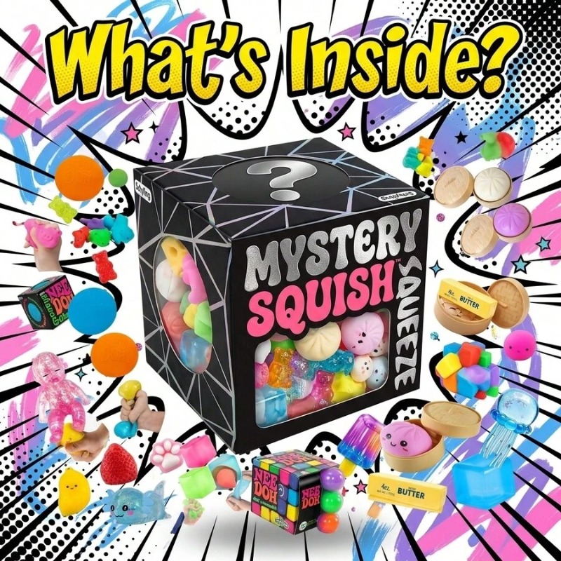 Mystery Box Blind Bag - Komik Karışık Squishy Kör Kutu, Rastgele