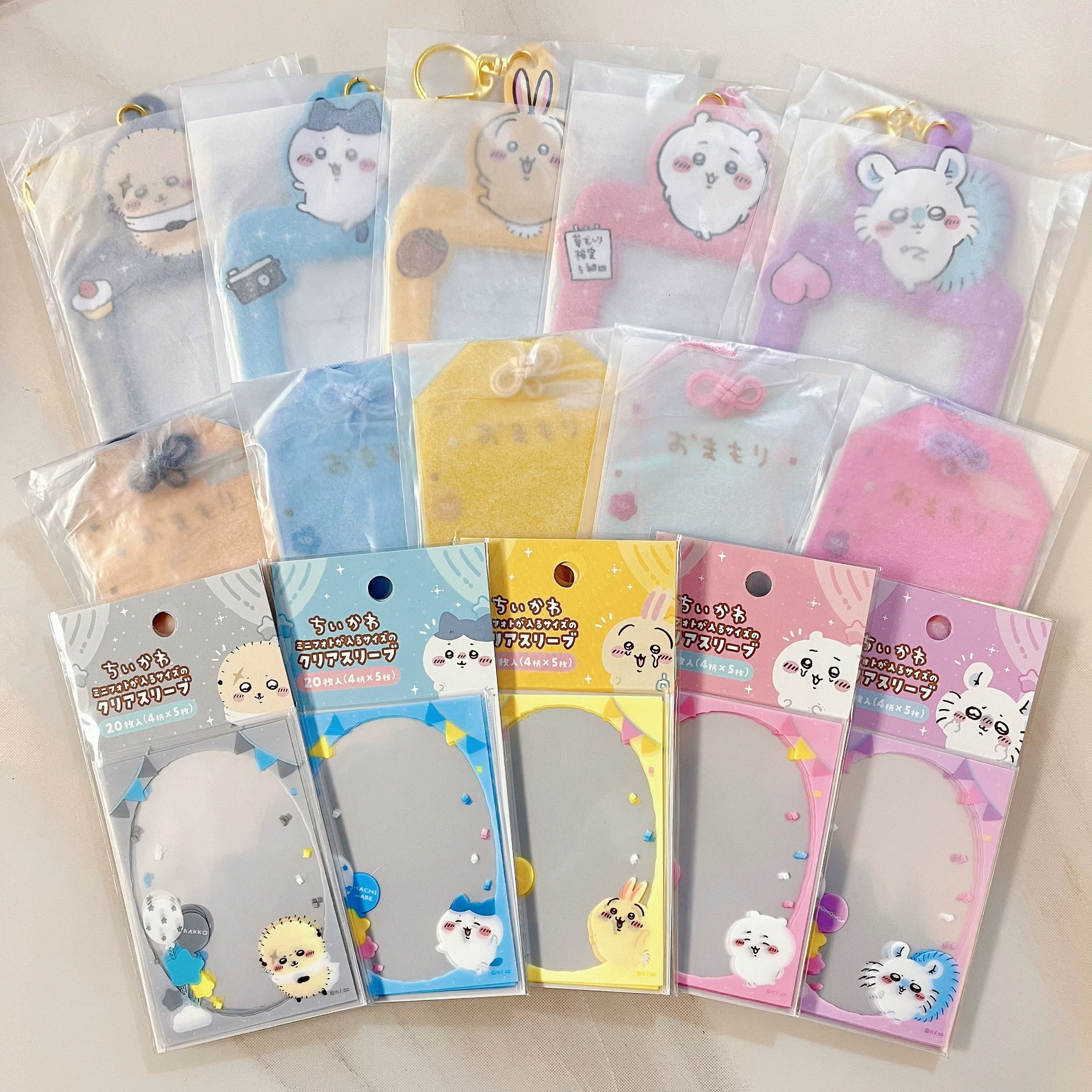 Card Penny Sleeve - Yiji Usagi Hachiware Momonga Şeffaf Kart