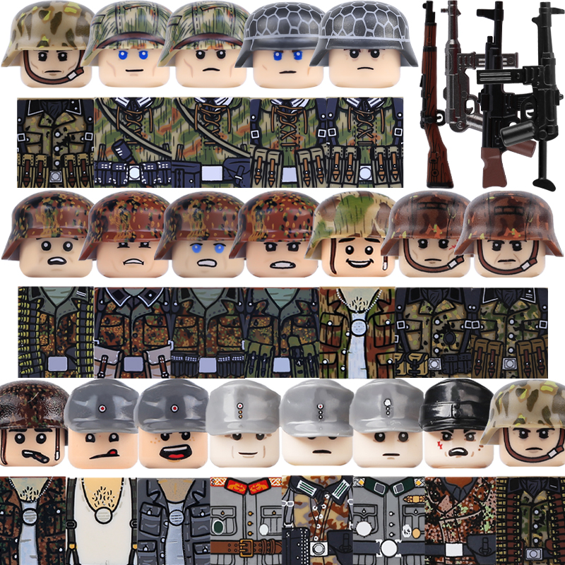 Lego Minifigure Holder - Çocuk Oyuncak Askeri Alman Zırhlı Asker