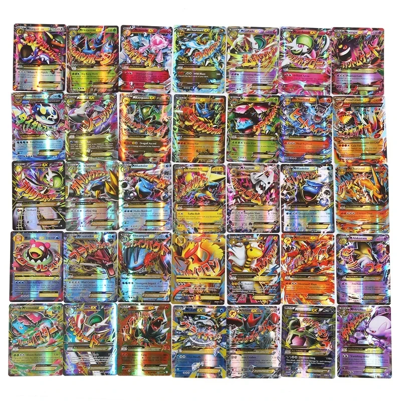 Pokemon Binder Card - 60/100 adet İngilizce Pokemon Kartları GX