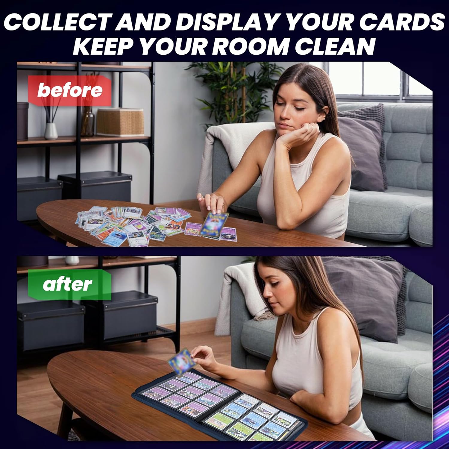 9 cep ticaret kartı Binder, PU - Trading Card Binder incelemesi ve fiyatı