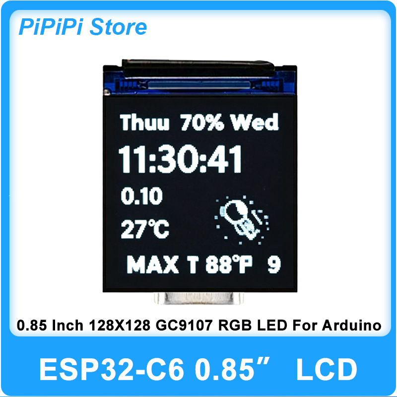 ESP32 C6 0.85 İnç 128X128 IPS  - Graded Card Display incelemesi ve fiyatı