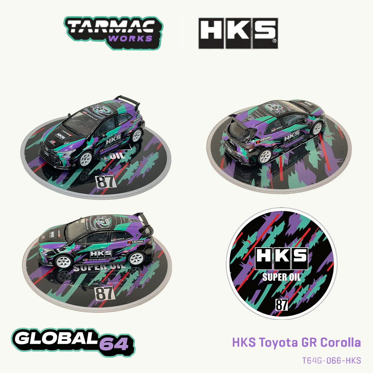Tarmac Works T64G-066-HKS 1:64 - Die Cast Car 1 64 incelemesi ve fiyatı