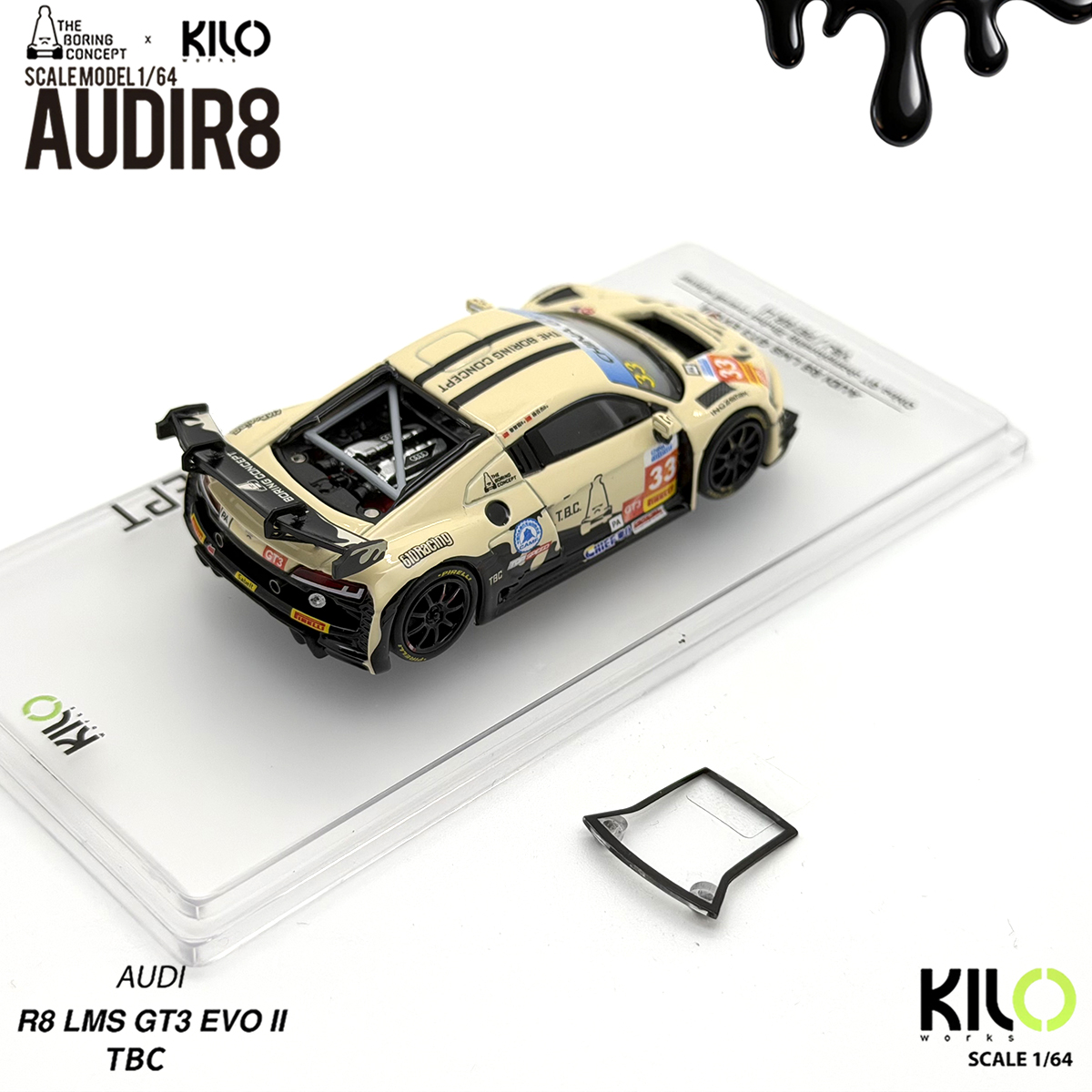 Kilo Works × TBC 1:64 Audi R8  - Die Cast Car 1 64 incelemesi ve fiyatı