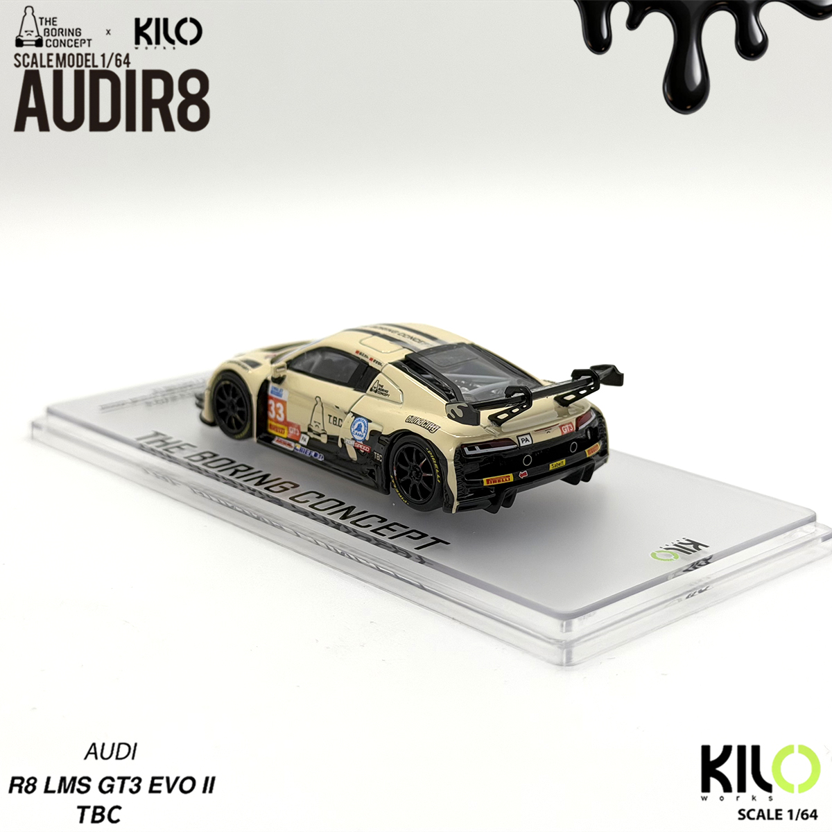 Kilo Works × TBC 1:64 Audi R8  - Die Cast Car 1 64 incelemesi ve fiyatı
