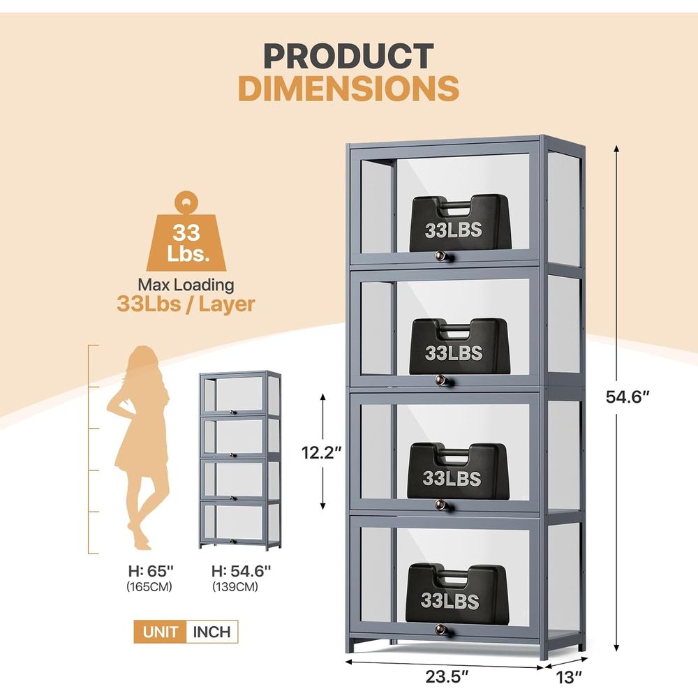 Koleksiyonluk Eşyalar için 4 K - Display Case Acrylic incelemesi ve fiyatı