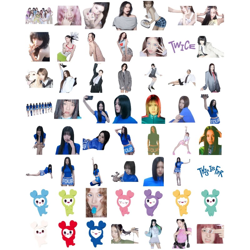 56 Adet TWICE Sevimli Anime Ka - Vinyl Figure Blank incelemesi ve fiyatı