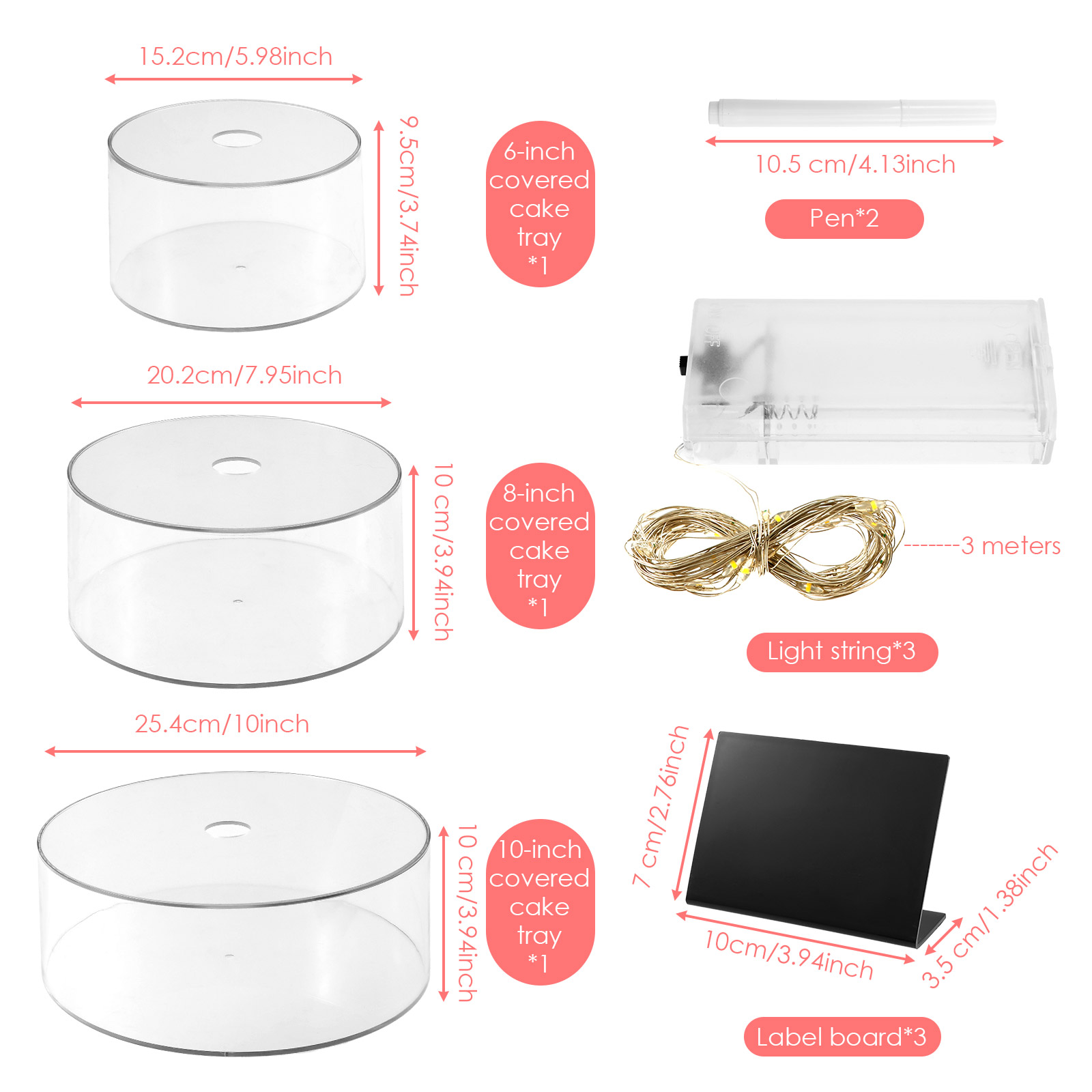 3/2 adet akrilik kek teşhir pa - Display Risers Set incelemesi ve fiyatı