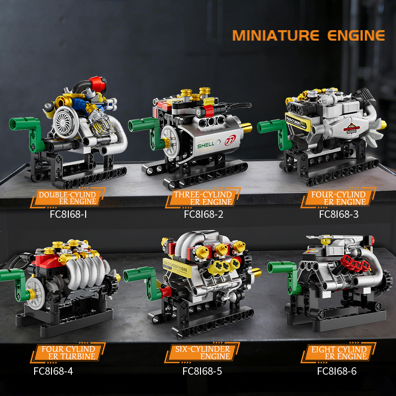 Mini Motor 2/3/4/6/8 Silindirl - Building Block Mini incelemesi ve fiyatı