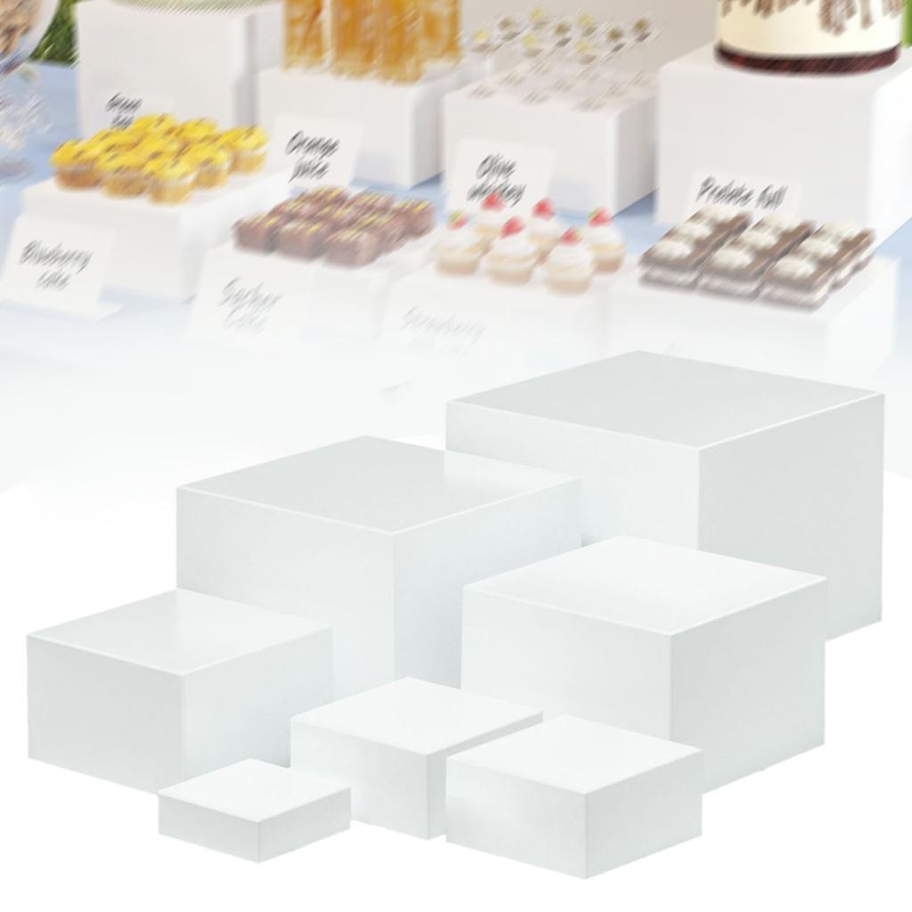 7 adet Akrilik Küp Ekran Kutus - Display Risers Set incelemesi ve fiyatı