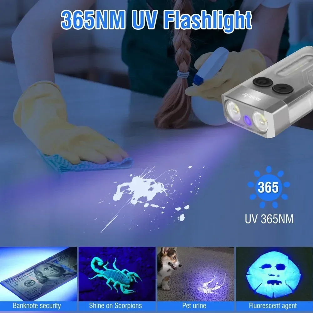 BORUiT V10 Anahtarlık UV LED E - Fidget Cube Original incelemesi ve fiyatı