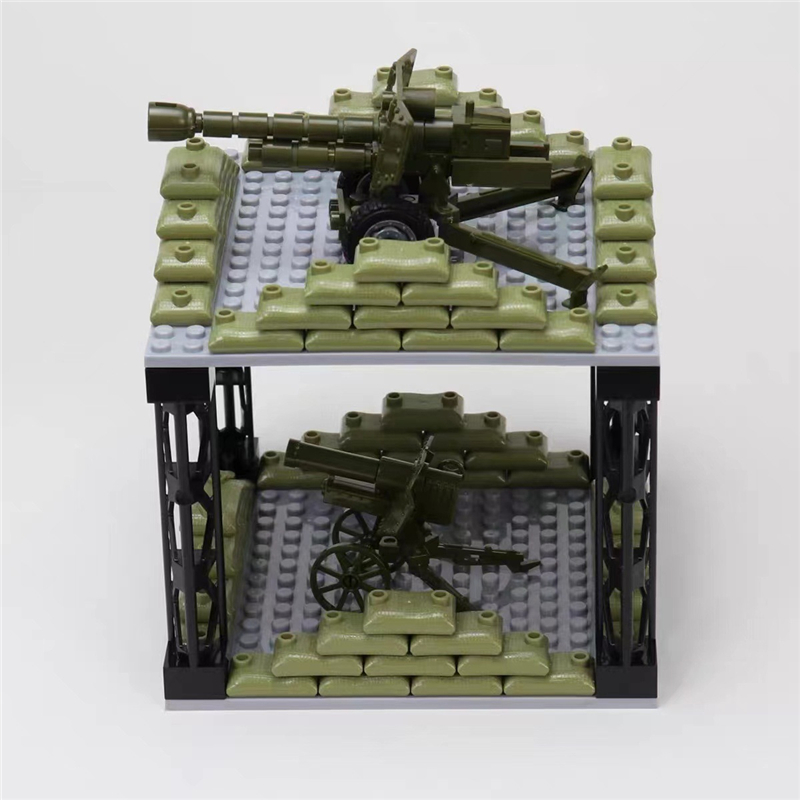 50 adet MOC askeri kum torbası - Lego Minifigure Holder incelemesi ve fiyatı