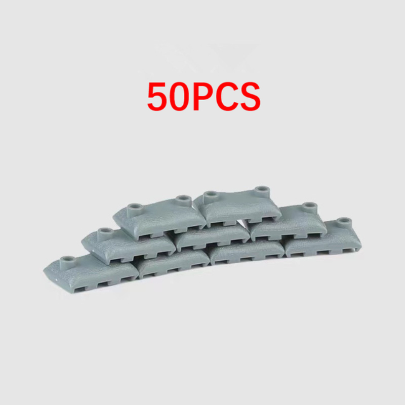 50 adet MOC askeri kum torbası - Lego Minifigure Holder incelemesi ve fiyatı