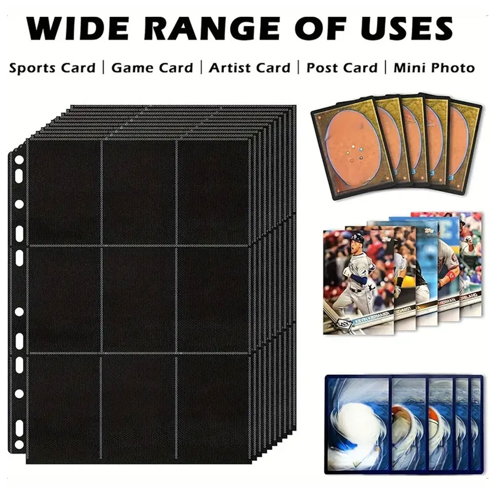 10 paket siyah 9-cep A4 ticare - Trading Card Binder incelemesi ve fiyatı
